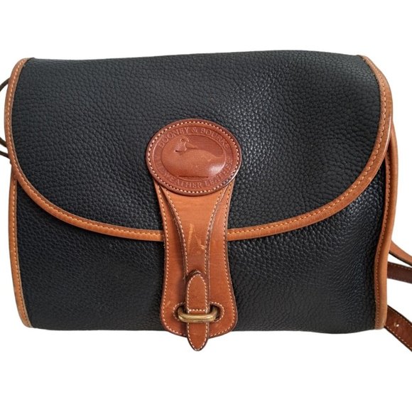 Dooney & Bourke Black and Brown Shoulder Bag - Picture 4 of 15